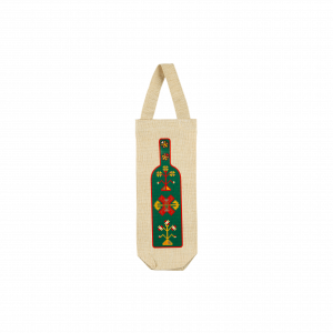 Această trăistuță este completarea perfectă pentru un vin deosebit. Este deasemenea posibilitatea de a sorbi din licoarea lui Bachus într-o împrejurare nouă – admirând imprimeul cu structuri ornamentale ce bucură privirea și sufletul!